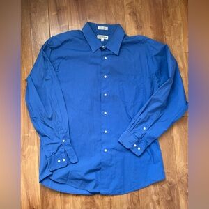 Classic Blue Men's Dress Shirt